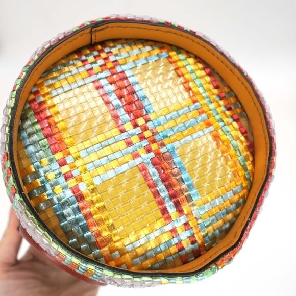 BOYY Bag x M'O Moda Operandi Raffia Woven Bucket Tote Artsy Purse Rare Find! - Picture 6 of 13